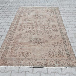 4x8 Rug,4x8 Area Rug,4x8 Turkish Rug,4x8,4x8 Bedroom Rug,Bedroom Rug,Handmade Rug,Anatolian Rug,Neutral Rug,Oushak Rug,Custom Rug,Rug,S-2416