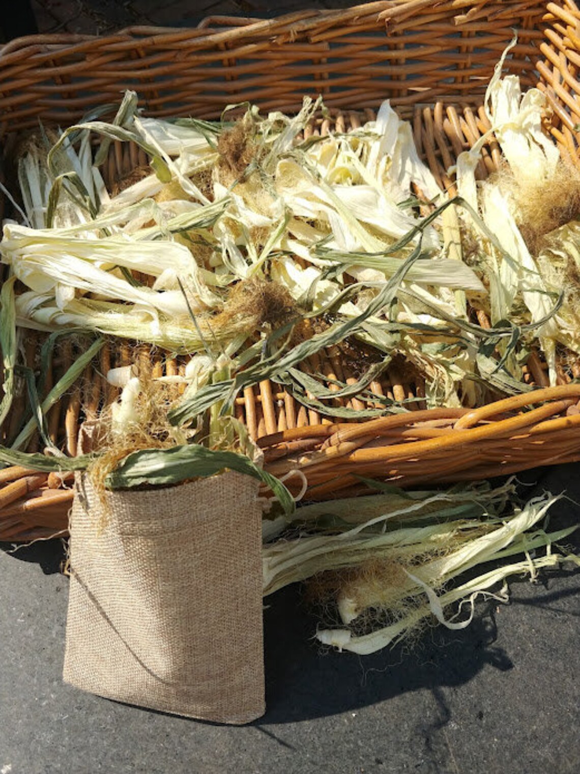 Dried corn husks and corn silks Etsy