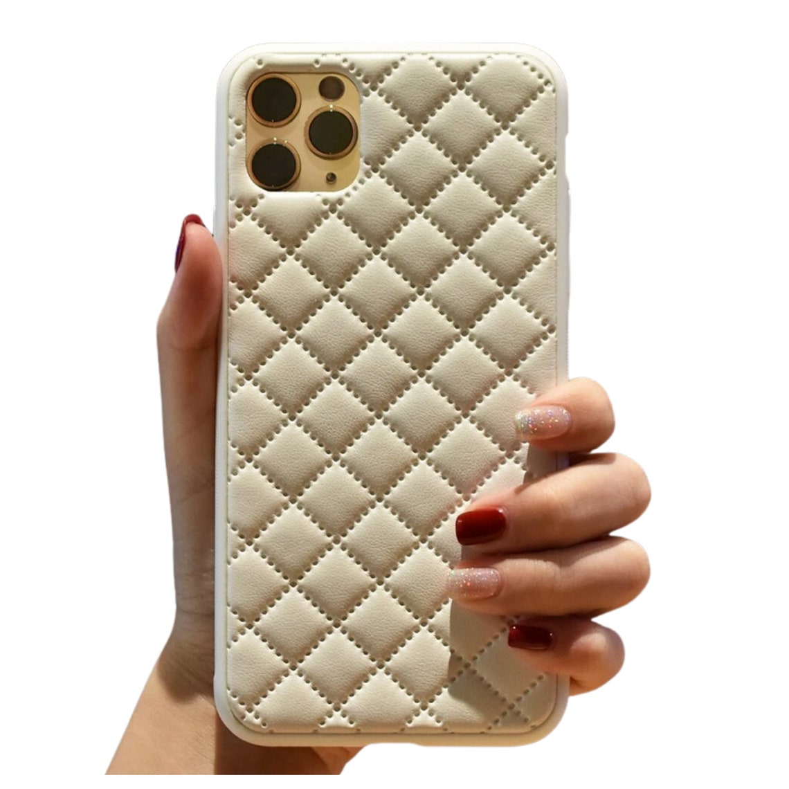 Quilted iPhone Case Multiple Colours for iPhone 12 Etsy