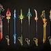 Genshin Impact Keychain, Genshin Impact Weapon Inspired Keychain, Wolf's Gravestone, Vortex Vanquisher And More ...