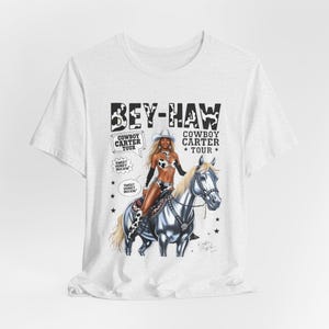 カウボーイ カーター ユニセックス T シャツ | Beyhive グッズ | BeyHaw ロデオ トップ | カウボーイ カーター ツアー | ロンドン | クイーン B ファン シャツ