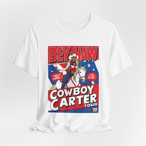 Koszulka unisex Cowboy Carter | Beyhive Merch | Top rodeo BeyHaw | Trasa koncertowa Cowboy Carter | Londyn | Koszulka fana Queen B