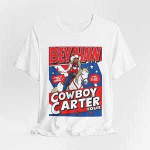 カウボーイ カーター ユニセックス T シャツ | Beyhive グッズ | BeyHaw ロデオ トップ | カウボーイ カーター ツアー | ロンドン | クイーン B ファン シャツ