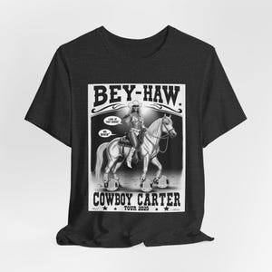 カウボーイ カーター ユニセックス T シャツ | Beyhive グッズ | BeyHaw ロデオ トップ | カウボーイ カーター ツアー | ロンドン | クイーン B ファン シャツ