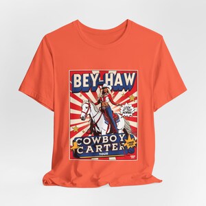 カウボーイ カーター ユニセックス T シャツ | Beyhive グッズ | BeyHaw ロデオ トップ | カウボーイ カーター ツアー | ロンドン | クイーン B ファン シャツ