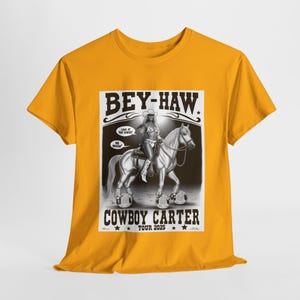 カウボーイ カーター ユニセックス T シャツ | Beyhive グッズ | BeyHaw ロデオ トップ | カウボーイ カーター ツアー | ロンドン | クイーン B ファン シャツ