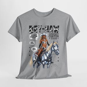 Koszulka unisex Cowboy Carter | Beyhive Merch | Top rodeo BeyHaw | Trasa koncertowa Cowboy Carter | Londyn | Koszulka fana Queen B