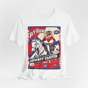 Koszulka unisex Cowboy Carter | Beyhive Merch | Top rodeo BeyHaw | Trasa koncertowa Cowboy Carter | Londyn | Koszulka fana Queen B