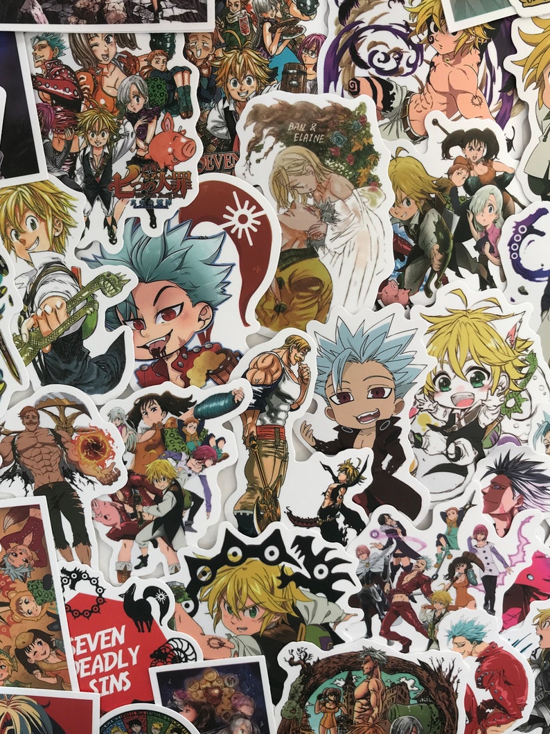 Seven Deadly Sins Matte Vinyl Waterproof Stickers Etsy