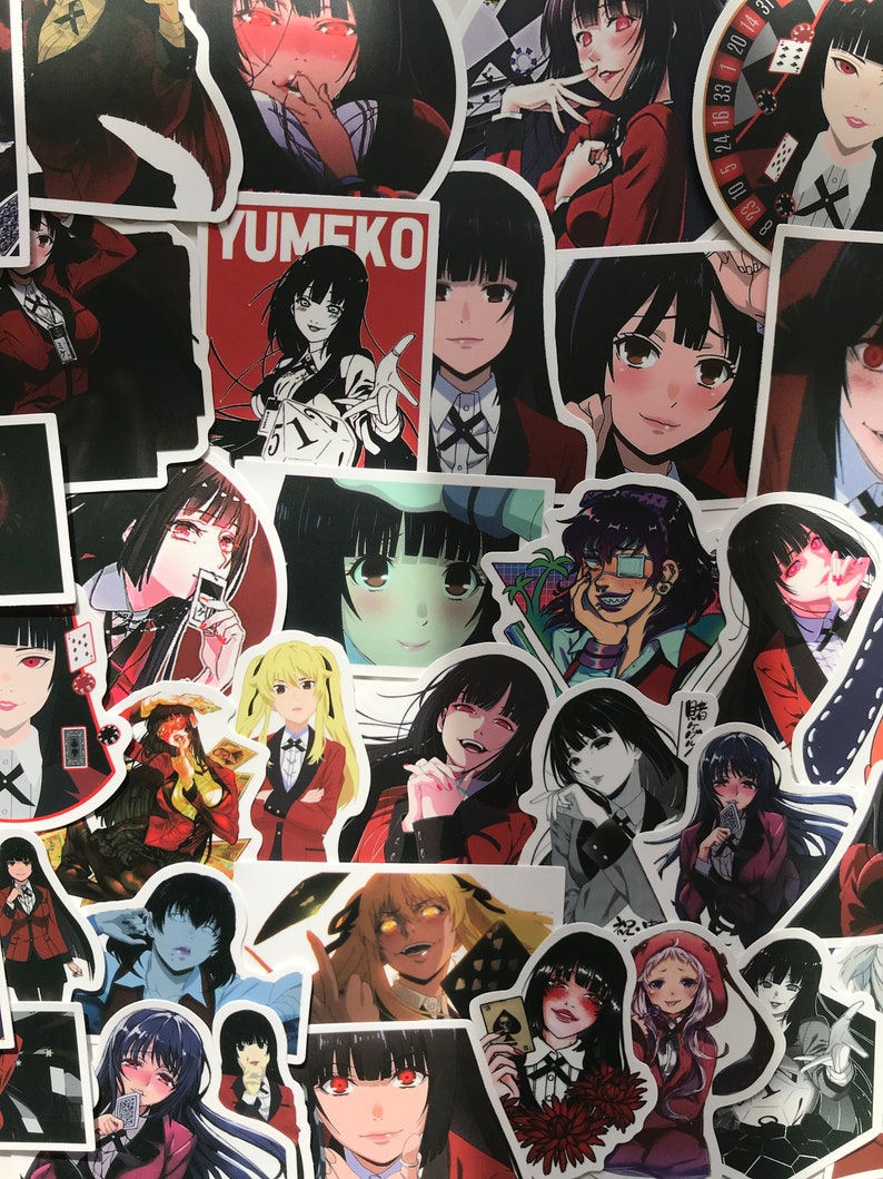 Kakegurui Matte Vinyl Waterproof Stickers! 