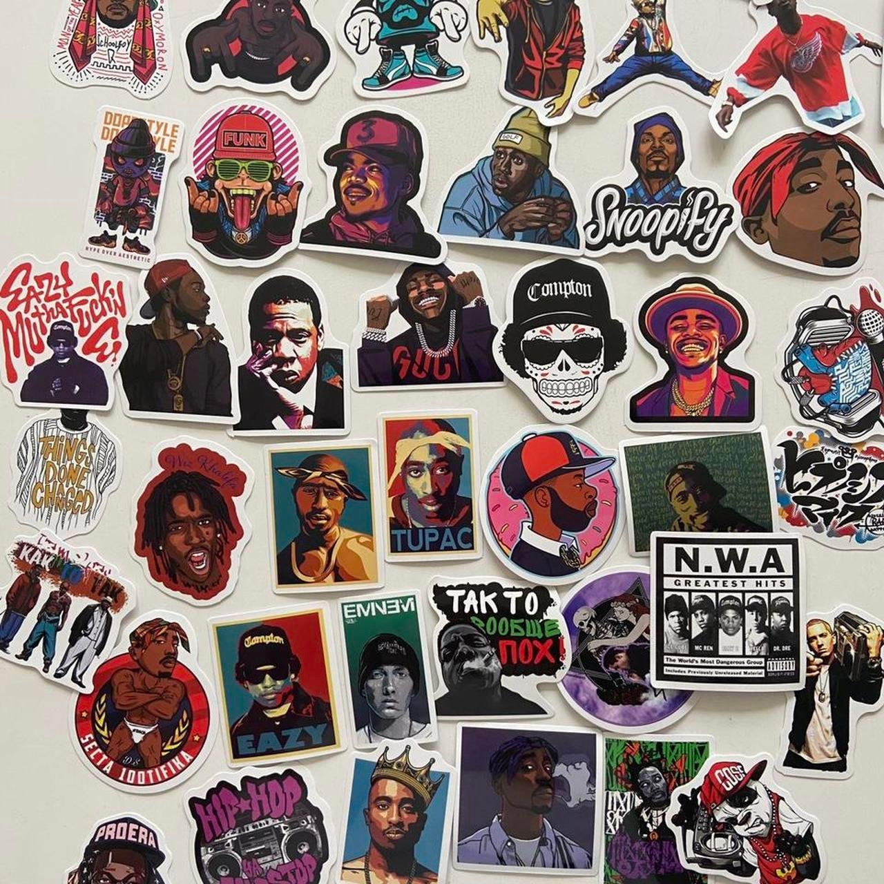 Of later voorkant recept Rap Hip Hop Tupac Biggie Snoop Dogg Matte Vinyl Stickers - Etsy