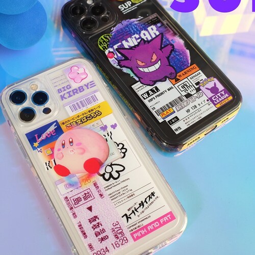 Cute Kirby Star Dream Gengar Black Tickets Soft Tpu Clear Etsy Cute Kirby Star Dream Gengar Black Tickets Soft Tpu Clear Etsy
