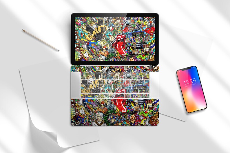 Street Art Graffiti Brick Customisable MacBook Skin Macbook air Skin MAcbook decal Macbook pro Decal Macbook sticker Air Sticker Vinyl