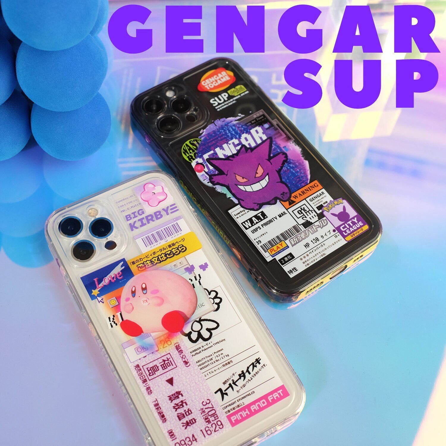 Cute Kirby Star Dream Gengar Black Tickets Soft Tpu Clear Etsy