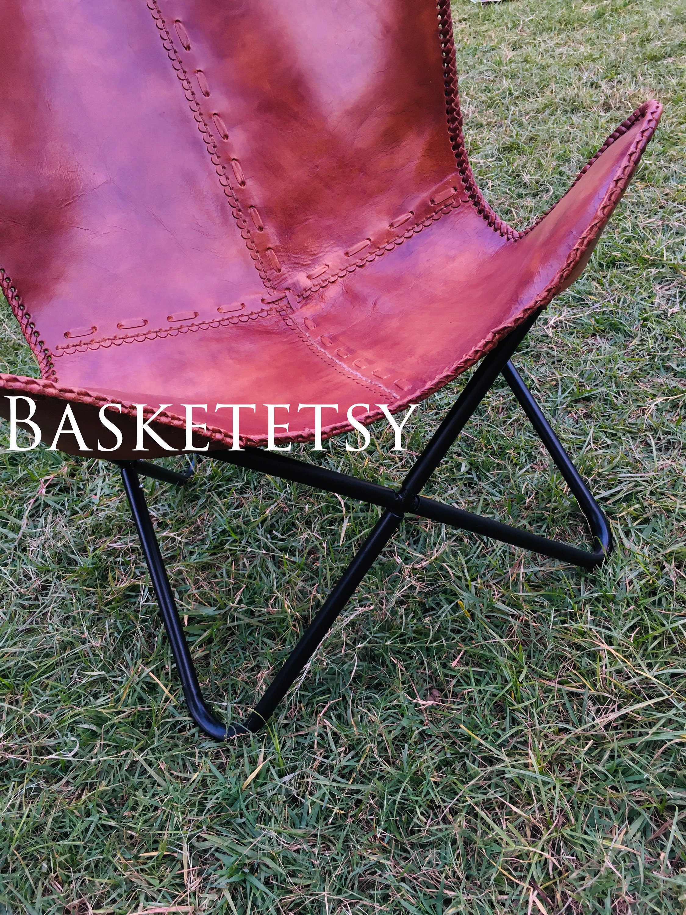 Vintage Leather Butterfly Chair Cyber Sale Leather Living Room Etsy