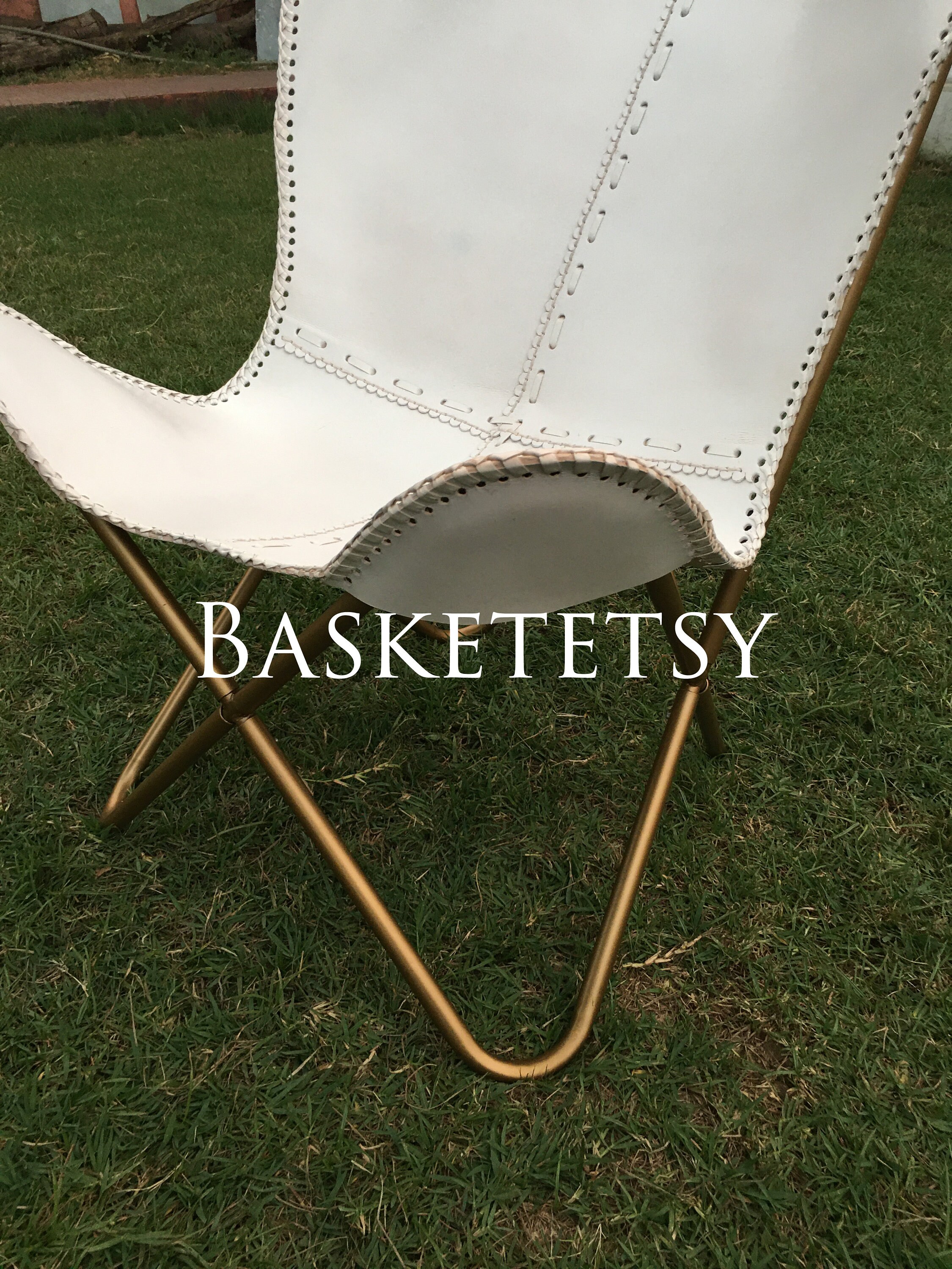 Leather Butterfly Chair Leather Living Room Chairs Cover Etsy