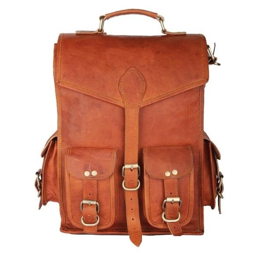 Personalized Laptop Backpack Leather Backpacks for Man or - Etsy