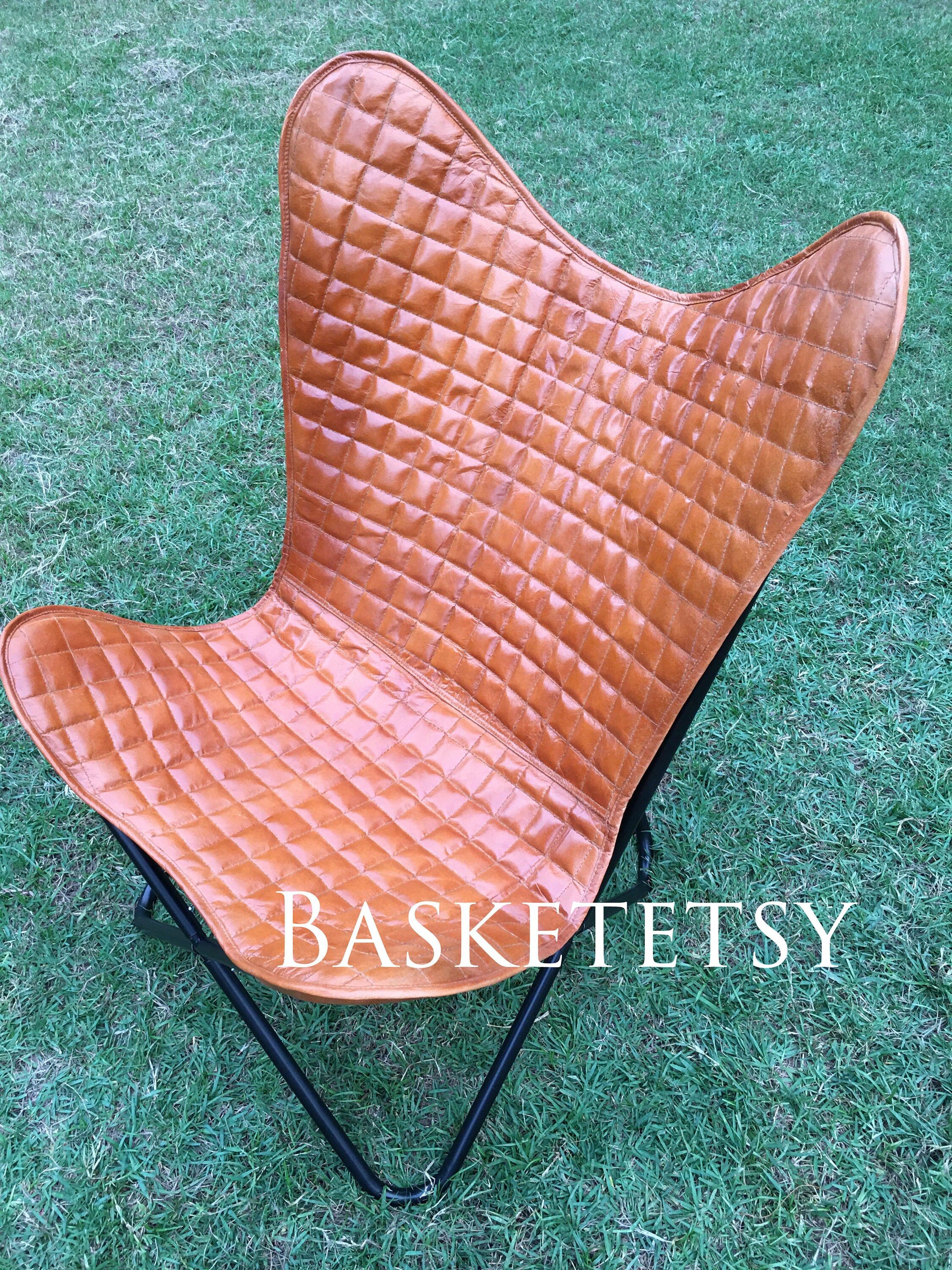 Leather Butterfly Chair 100 Leather Butterfly Padding Etsy