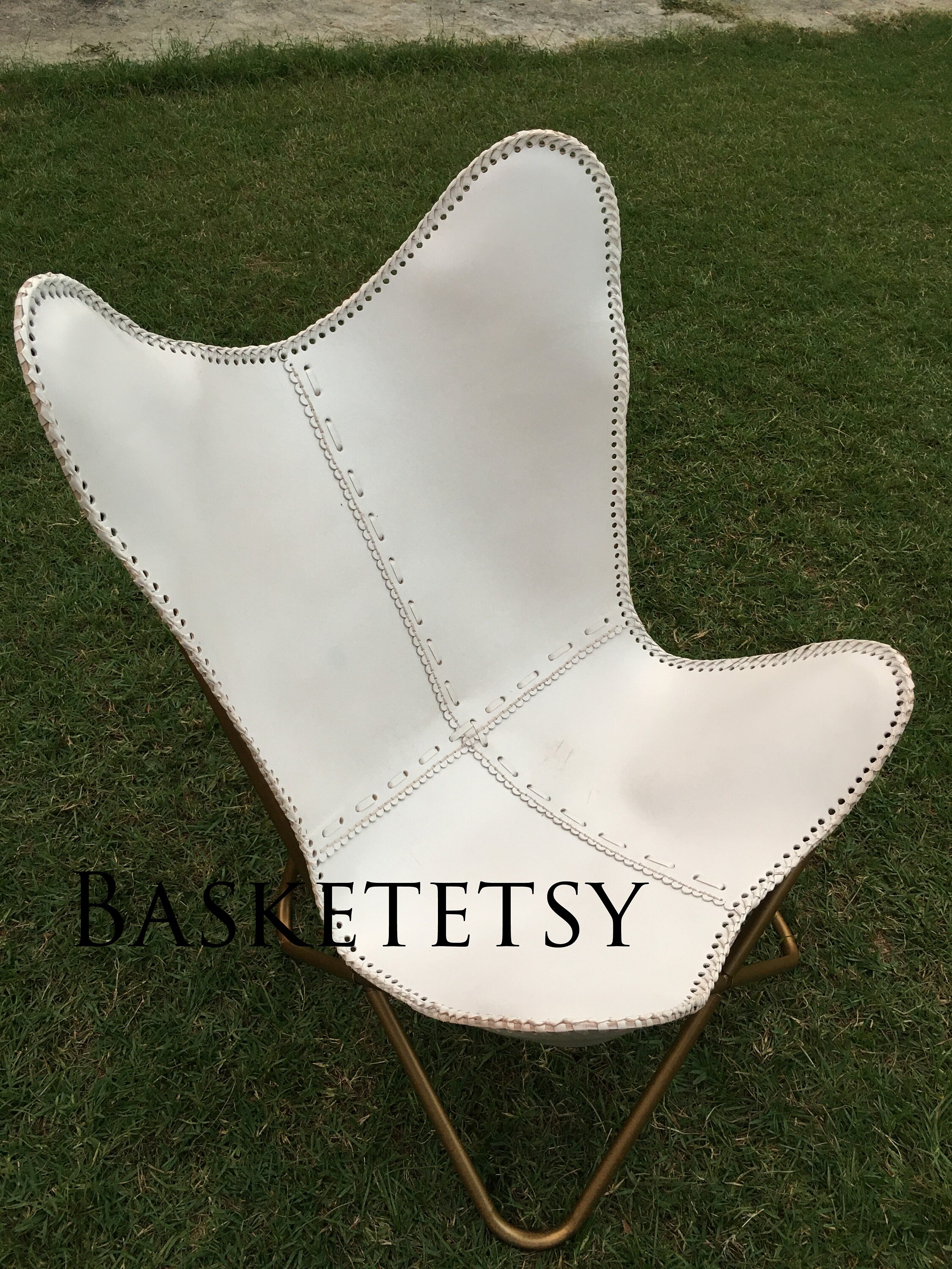 Leather Butterfly Chair Leather Living Room Chairs Cover Etsy