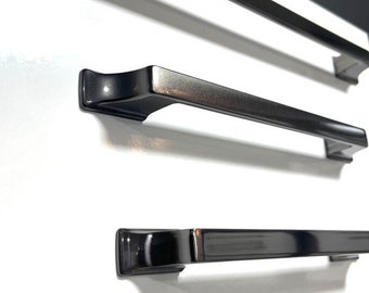 Brushed Dark Grey Modern Solid Bar Handle in Zinc Alloys for Cabinets, Dresser Knob, Pull for Drawers, Kitchen Cabinet Knob, Wardrobe Handle