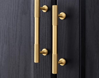 Brass Gold Luxury Cabinet Handle, Modern Style Wardrobe Pull, Minimalist Aluminum Metal Drawer’s Knob, Dresser’s Handle, Furniture Hardwares