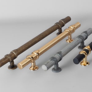 Brushed Brass T Bar Handle: Zinc Alloy Cabinet & Drawer Pull