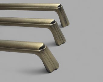 Vintage Bronze High Quality Kitchen Handles for Cabinets, Aged Knobs for Wardrobes, Bar Pulls for Drawers, Retro Design Dresser Knobs