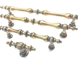 Vintage Bronze Bar Handle: Zinc Alloy Drawer Pull, Cupboard Hardware