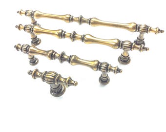 Vintage Bronze Bar Handle: Zinc Alloy Drawer Pull, Cupboard Hardware