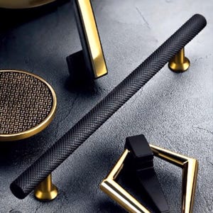 Knurled Solid T Bar Handle in Zinc Alloys for Cabinetry, Textured Dresser Knob, Cylindrical Pull for Drawers, Hardware for Cupboards