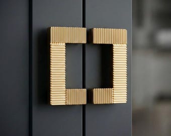 High Finishing Gold Cabinet Knob: Minimalist Nordic Drawer Pulls