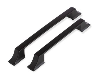 Matte Black Modern Solid Bar Handle in Zinc Alloys for Cabinets, Dresser Knob, Pull for Drawers, Kitchen Cabinet Knobs, Wardrobe Handles