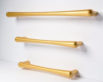 Brushed Brass Cabinet Handle: Vintage Style Zinc Alloy Drawer Pull