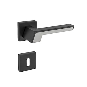 A Pair of High Quality Lever Handle in Zinc Alloys for Door, Modern Design Solid Knobs for Doors, Pull for Door, Interior Door Handle