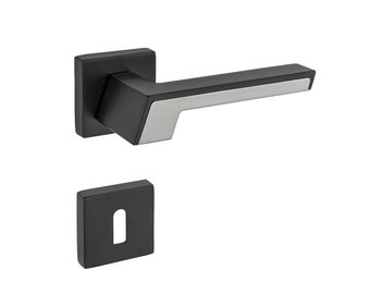 A Pair of High Quality Lever Handle in Zinc Alloys for Door, Modern Design Solid Knobs for Doors, Pull for Door, Interior Door Handle