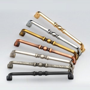Solid Bar Handle for Cabinet in Zinc Alloys, Hardware for Furniture, Knob for Wardrobe, Pull for Drawer, Dresser Knob