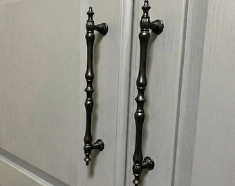 Matte Black Zinc Alloy Bar Handle: Classic Cabinet & Furniture Hardware