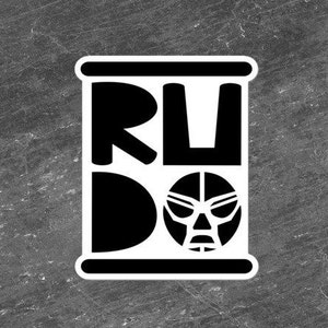 RUDO - Lucha Libre Meksykańskie zapasy Luchador Naklejka (3"x3")