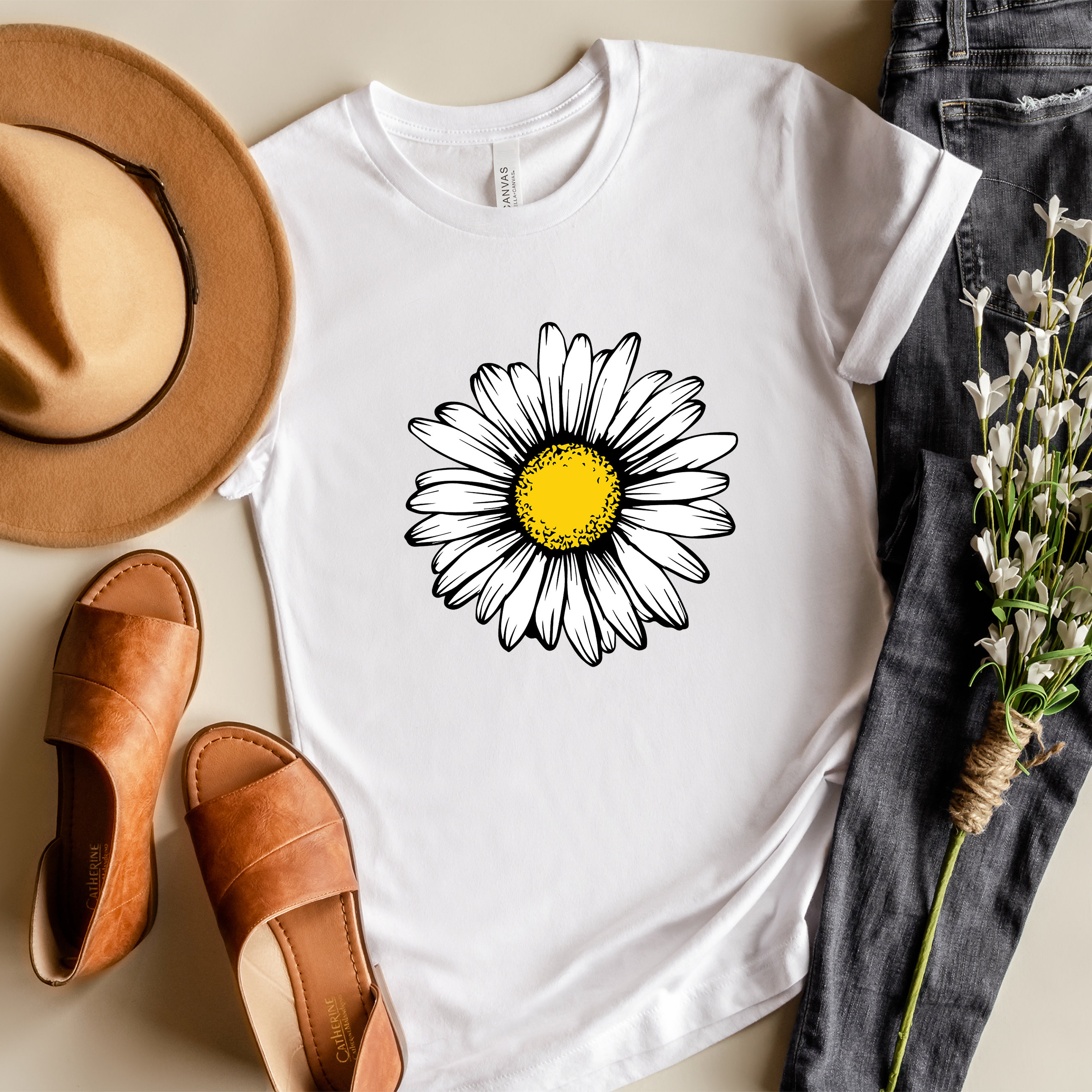 Camisa margarita camisa de verano camisa Wildflower camisa Etsy