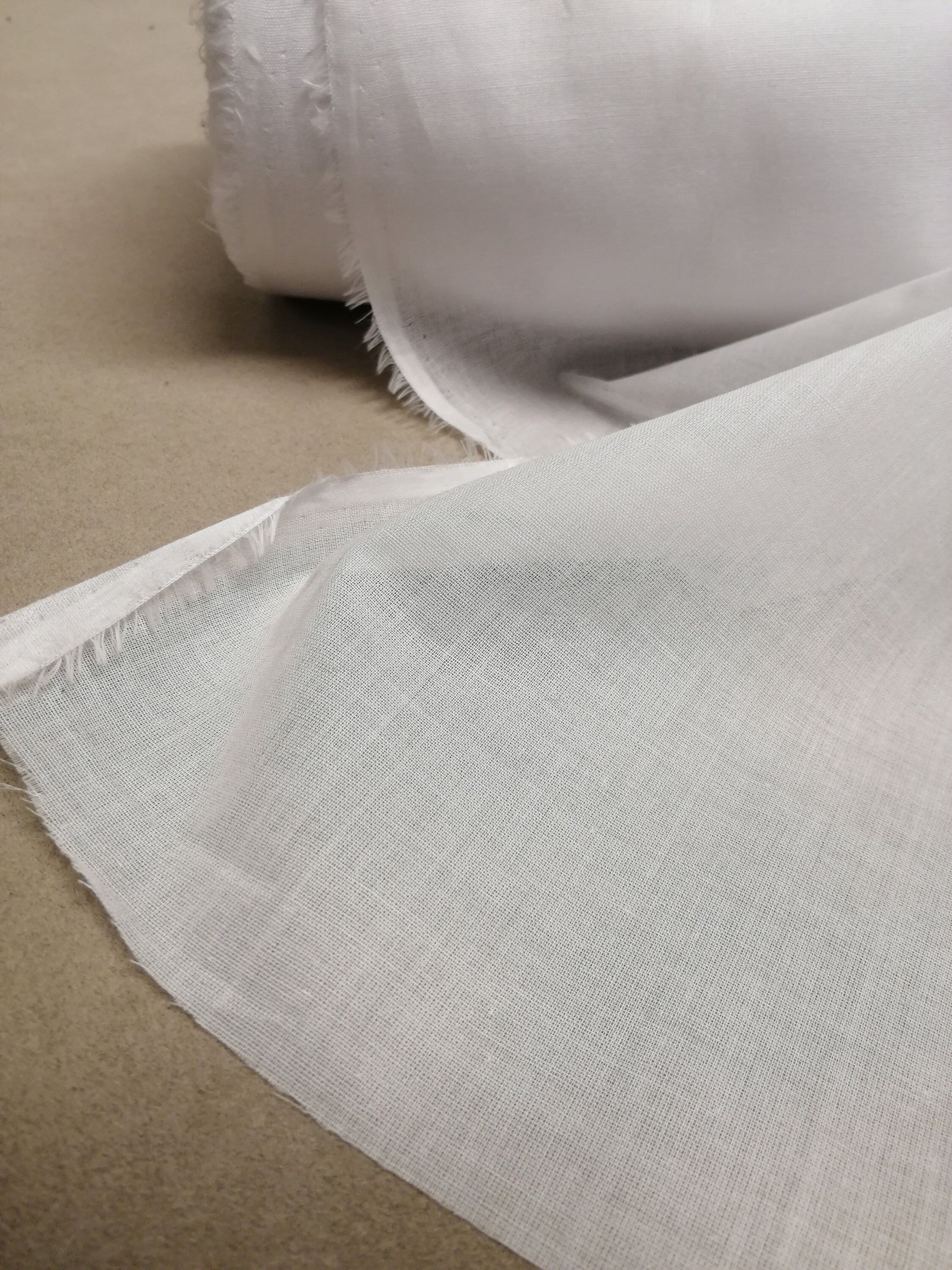 Lightweight woven white fusible cotton batiste ironon Etsy