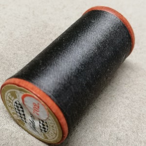 Vintage Gutermann silk buttonhole thread, 80 meter spool, Nm 40/3, Polar, Knopflochseide, Seidengarn, Kordelseide