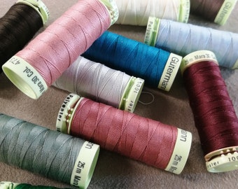 Gutermann buttonhole top stitch thread, many colours, Nm 30/3, 20 meter spool, Mara, Polyester