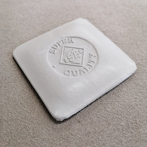 Tailors chalk, square, traditional best quality white China clay, Schneiderkreide, Kreide, Craie