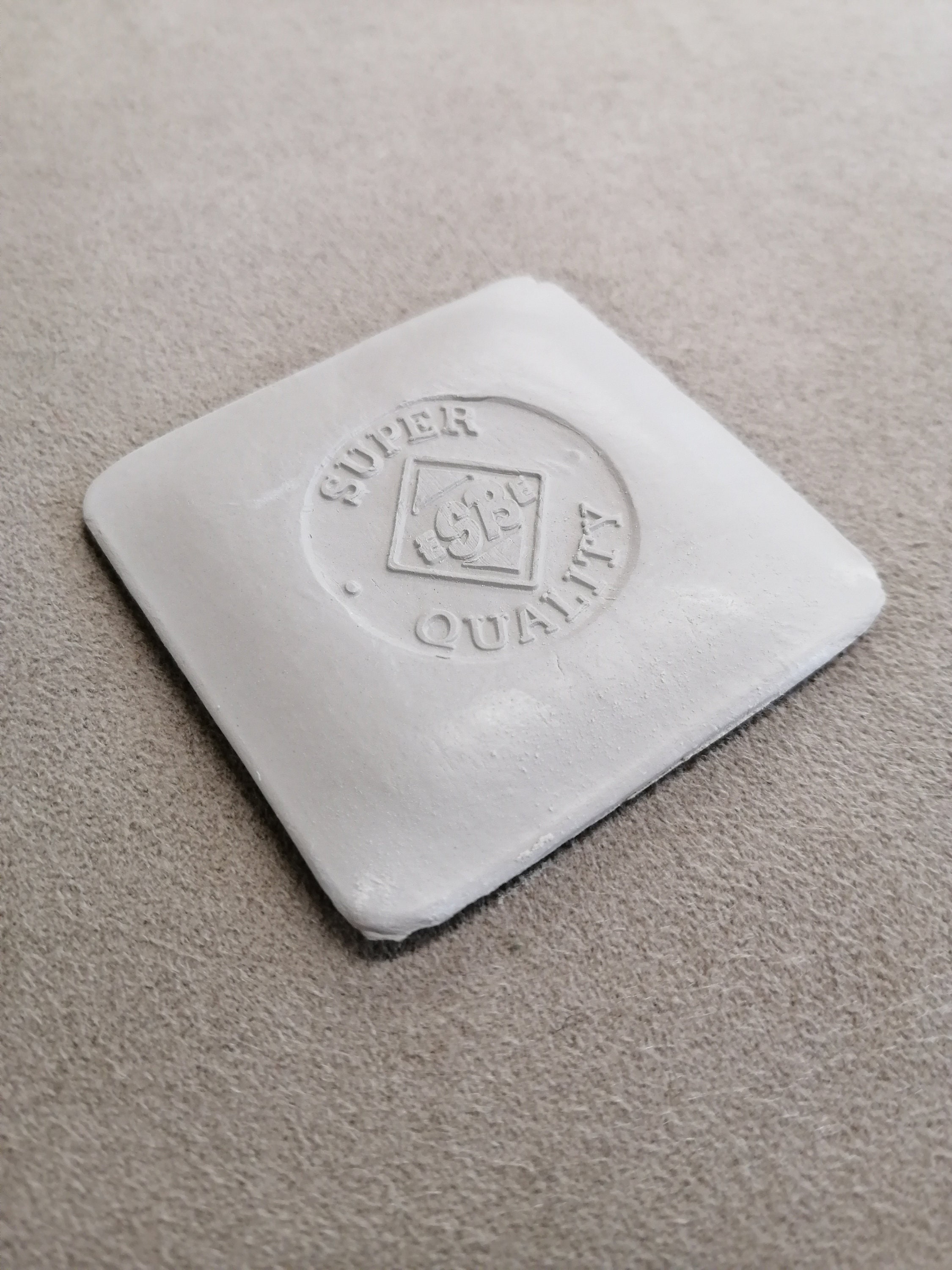 Tailors chalk, square, traditional best quality white China clay, Schneiderkreide, Kreide, Craie