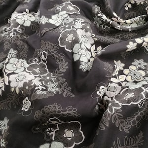 Printed Irish linen fabric