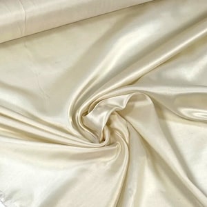 Luxury Bemberg satin lining, cream colour, premium quality, natural fibres, Cupro , Doublure, Futter