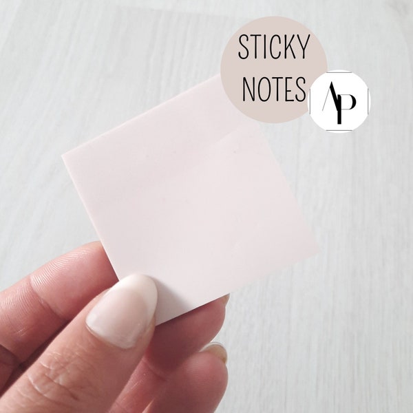 Sticky Notes - TRANSPARENT ROSE - transparent Sticky Notes - Page Flags - Note Paper - Wasserfest