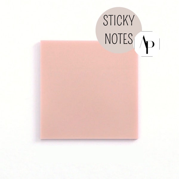 Sticky Notes - TRANSPARENT ROSE - transparent Sticky Notes - Page Flags - Note Paper - Waterproof