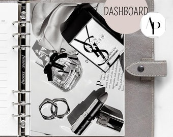 Fashion Luxury Dashboard / Minimalistisches Dashboard / A5 / Transparentes Dashboard
