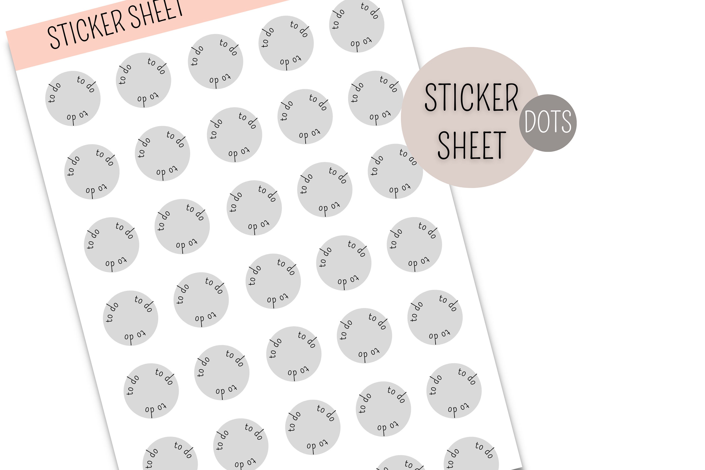 Mini Dot Sticker, Kreise, Dots, Punkte, Bulletjournal